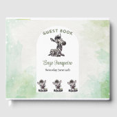 Enchanted Cartoon Zebra Baby shower Gastenboek (Voorkant)