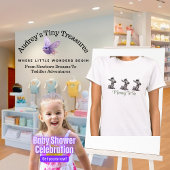 Enchanted Cartoon Zebra Baby shower T-shirt