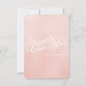 Enchanted Castle Blush Pink Fairy Tale Reactie RSVP Kaartje (Achterkant)