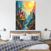 Enchanted Castle Canvas Afdruk (Insitu (Slaapkamer))