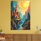 Enchanted Castle Canvas Afdruk (Insitu (Woonkamer))