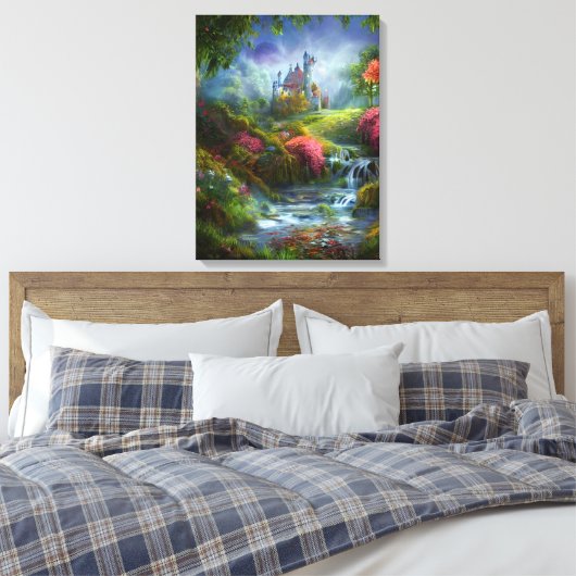Enchanted Castle Canvas Afdruk (Insitu (Slaapkamer))