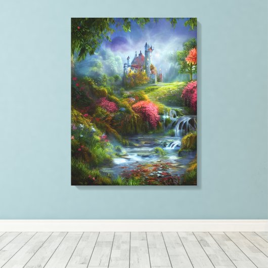 Enchanted Castle Canvas Afdruk (Insitu (Houten vloer))