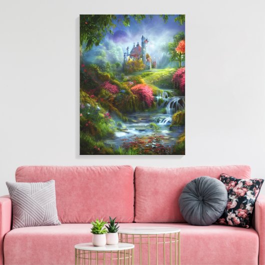 Enchanted Castle Canvas Afdruk (Insitu (Woonkamer))