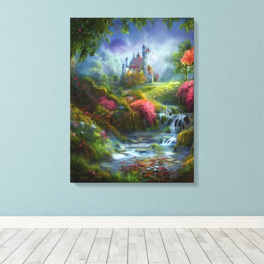 Enchanted Castle Canvas Afdruk (Insitu (Houten vloer))