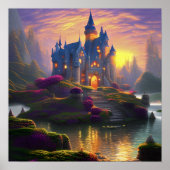 Enchanted Castle Fantasy Art Poster (Voorkant)
