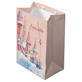 Enchanted Castle Gift Bag, Princess Present Bag Medium Cadeauzakje (Voorkant Gekanteld)