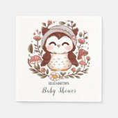 Enchanted Charming Owl Baby shower Servet (Voorkant)