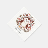 Enchanted Charming Owl Baby shower Servet (Hoek)