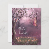 Enchanted Cherry Blossom Garden Butterfly Event Kaart (Voorkant)