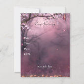 Enchanted Cherry Blossom Garden Butterfly Event Kaart (Achterkant)