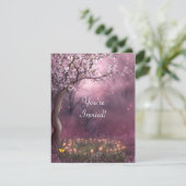 Enchanted Cherry Blossom Garden Event Invite Kaart (Staand voorkant)