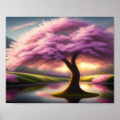 Enchanted Cherry Blossom Tree Poster (Voorkant)