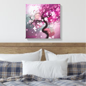 Enchanted Cherry Dance Canvas Afdruk (Insitu (Slaapkamer))