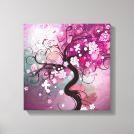 Enchanted Cherry Dance Canvas Afdruk