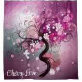 Enchanted Cherry Dance Douchegordijn (Voorkant)