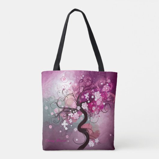 Enchanted Cherry Dance Tote Bag (Achterkant)