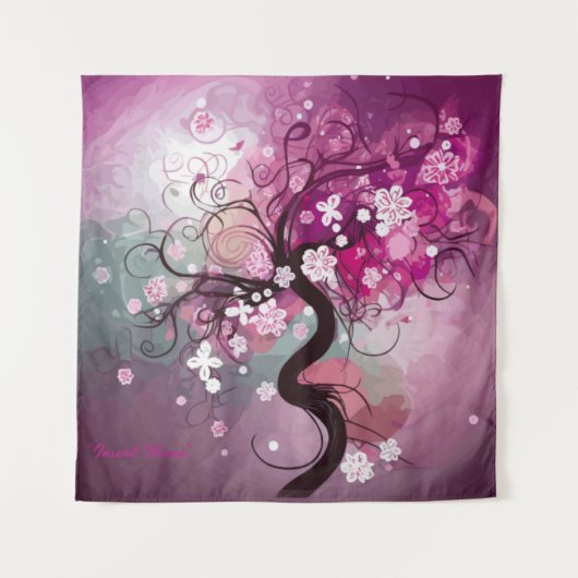 Enchanted Cherry Dance Wandkleed (Voorkant)