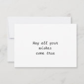 Enchanted Chic Watercolor Lion Birthday Kaart (Achterkant)