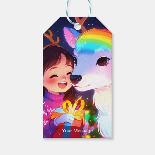 Enchanted Christmas Glow Cadeaulabel (Voorkant)