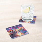 Enchanted Christmas Glow Kartonnen Onderzetters (Insitu)