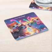 Enchanted Christmas Glow Kartonnen Onderzetters (Schuin)