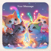 Enchanted Christmas Glow Kartonnen Onderzetters (Voorkant)