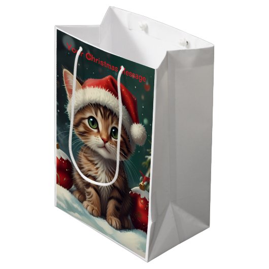 Enchanted Christmas Glow Medium Cadeauzakje (Voorkant Gekanteld)