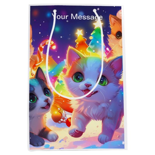 Enchanted Christmas Glow Medium Cadeauzakje (Voorkant)