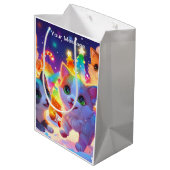 Enchanted Christmas Glow Medium Cadeauzakje (Achterkant Gekanteld)