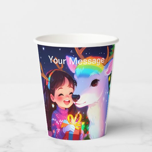 Enchanted Christmas Glow Papieren Bekers (Achterkant)