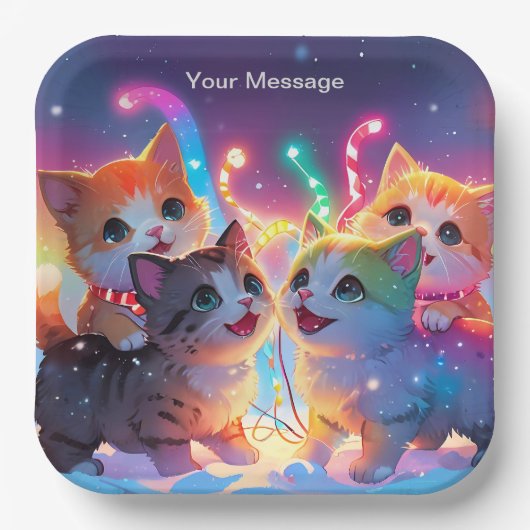 Enchanted Christmas Glow Papieren Bordje (Voorkant)