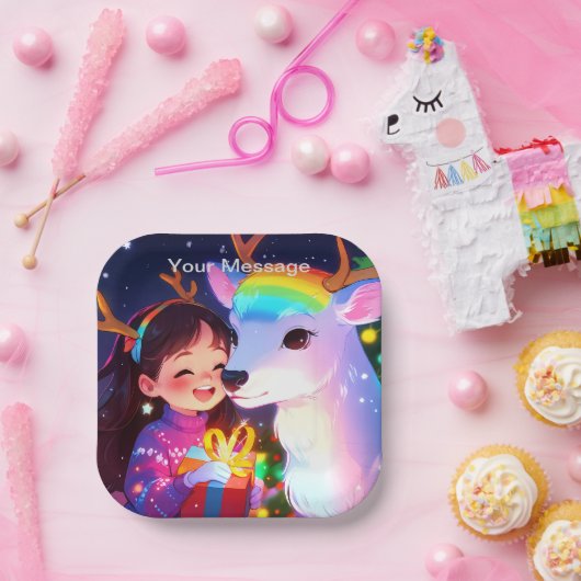 Enchanted Christmas Glow Papieren Bordje (Feest)