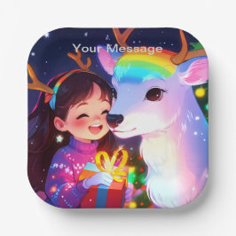 Enchanted Christmas Glow Papieren Bordje