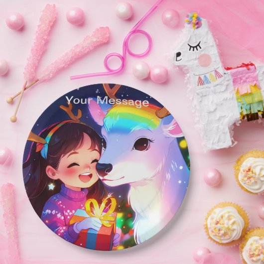 Enchanted Christmas Glow Papieren Bordje (Feest)