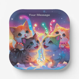 Enchanted Christmas Glow Papieren Bordje