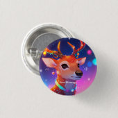 Enchanted Christmas Glow Ronde Button 3,2 Cm (Voorkant /achterkant)