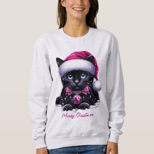 Enchanted Christmas kat Vrouwen Sweatshirt (Voorkant)