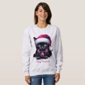 Enchanted Christmas kat Vrouwen Sweatshirt (Voorkant volledig)