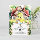 Enchanted Cottage Kip Verjaardag Kaart (Staand voorkant)