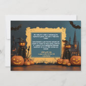 Enchanted Coven Halloween Party Uitnodiging (Achterkant)