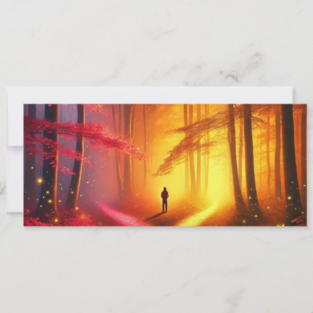 Enchanted Crossroads – Vibrant Autumn Forest Art P (Voorkant)