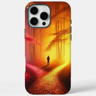 Enchanted Crossroads – Vibrant Autumn Forest Art P iPhone 16 Pro Max Hoesje