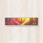 Enchanted Crossroads – Vibrant Autumn Forest Art P Deurbordje (Voorkant)