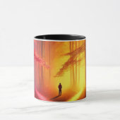 Enchanted Crossroads – Vibrant Autumn Forest Art P Mok (Midden)