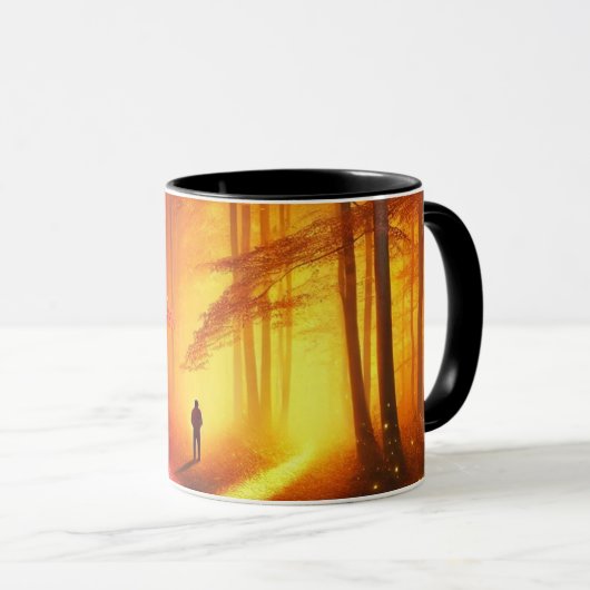 Enchanted Crossroads – Vibrant Autumn Forest Art P Mok (Voorkant rechts)