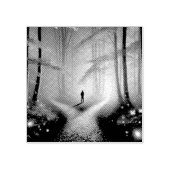 Enchanted Crossroads – Vibrant Autumn Forest Art P Rubberstempel (Afrduk)