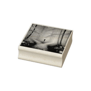 Enchanted Crossroads – Vibrant Autumn Forest Art P Rubberstempel