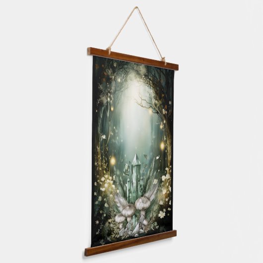 Enchanted Crystal Forest Hangend Wandkleed (Gebogen)