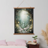 Enchanted Crystal Forest Hangend Wandkleed (Slaapkamer)